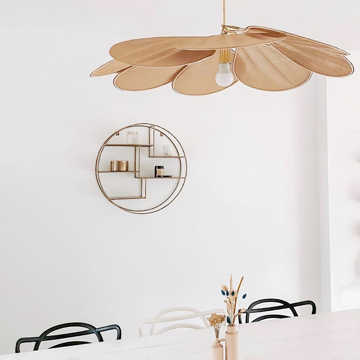 Dax wisząca lampa z płótna inspirowana naturą