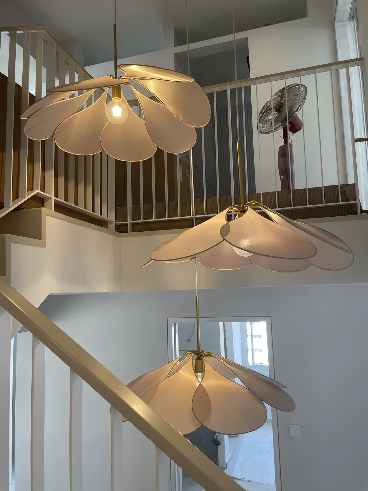 Dax wisząca lampa z płótna inspirowana naturą