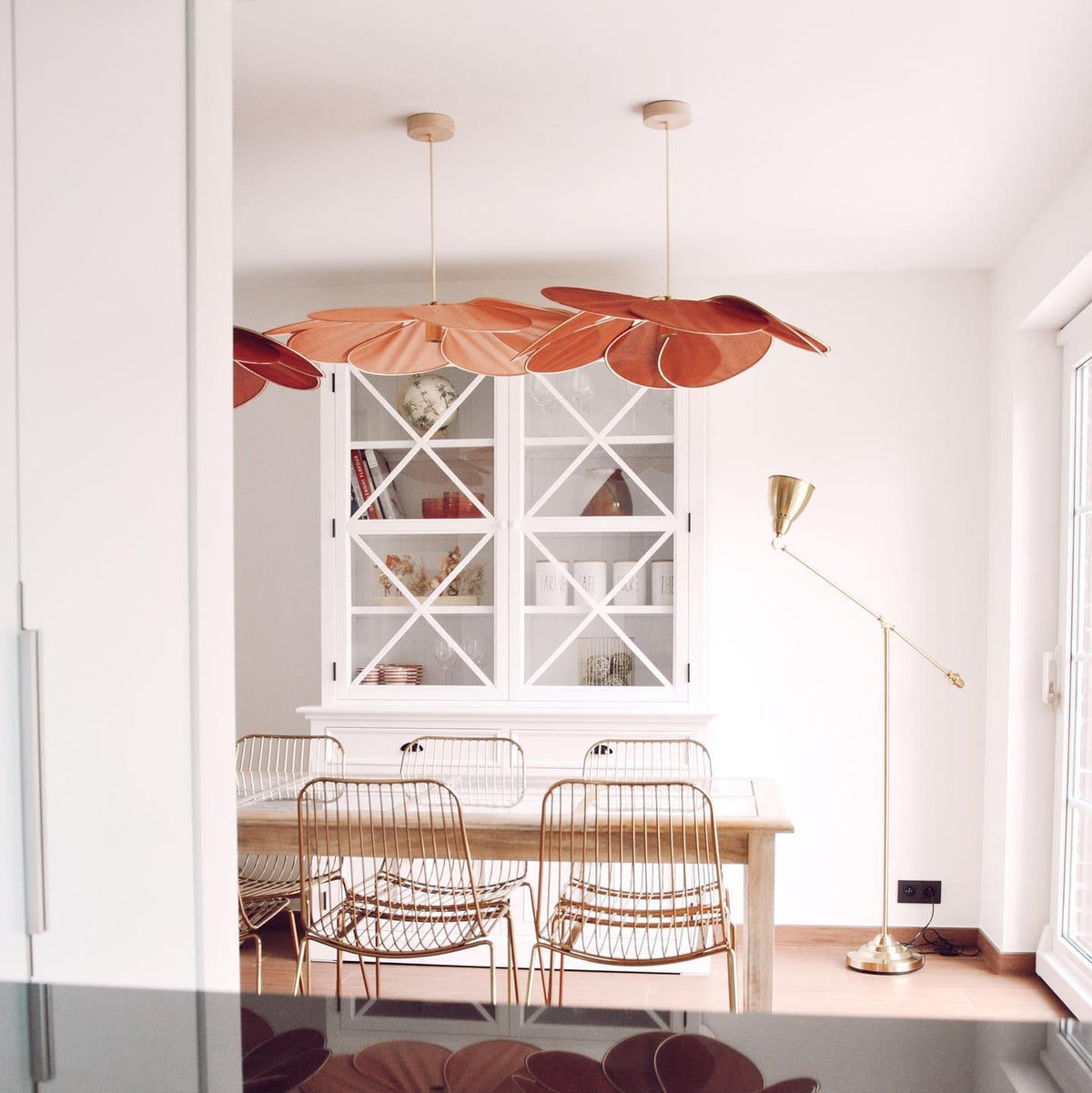 Dax wisząca lampa z płótna inspirowana naturą