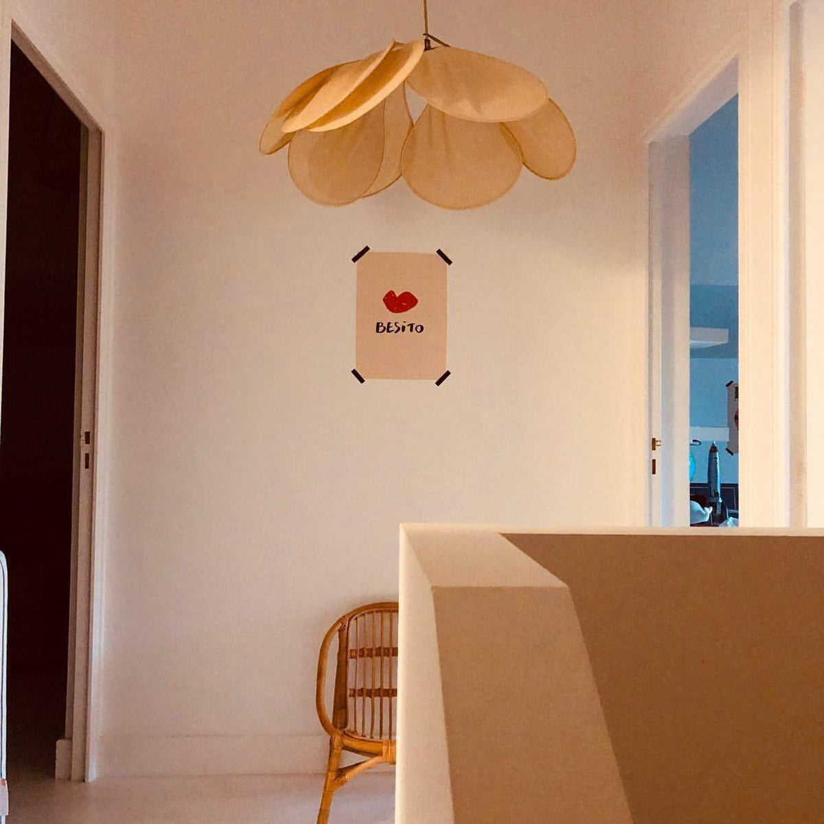 Dax wisząca lampa z płótna inspirowana naturą