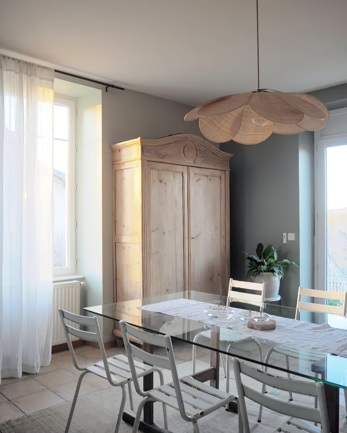 Dax wisząca lampa z płótna inspirowana naturą