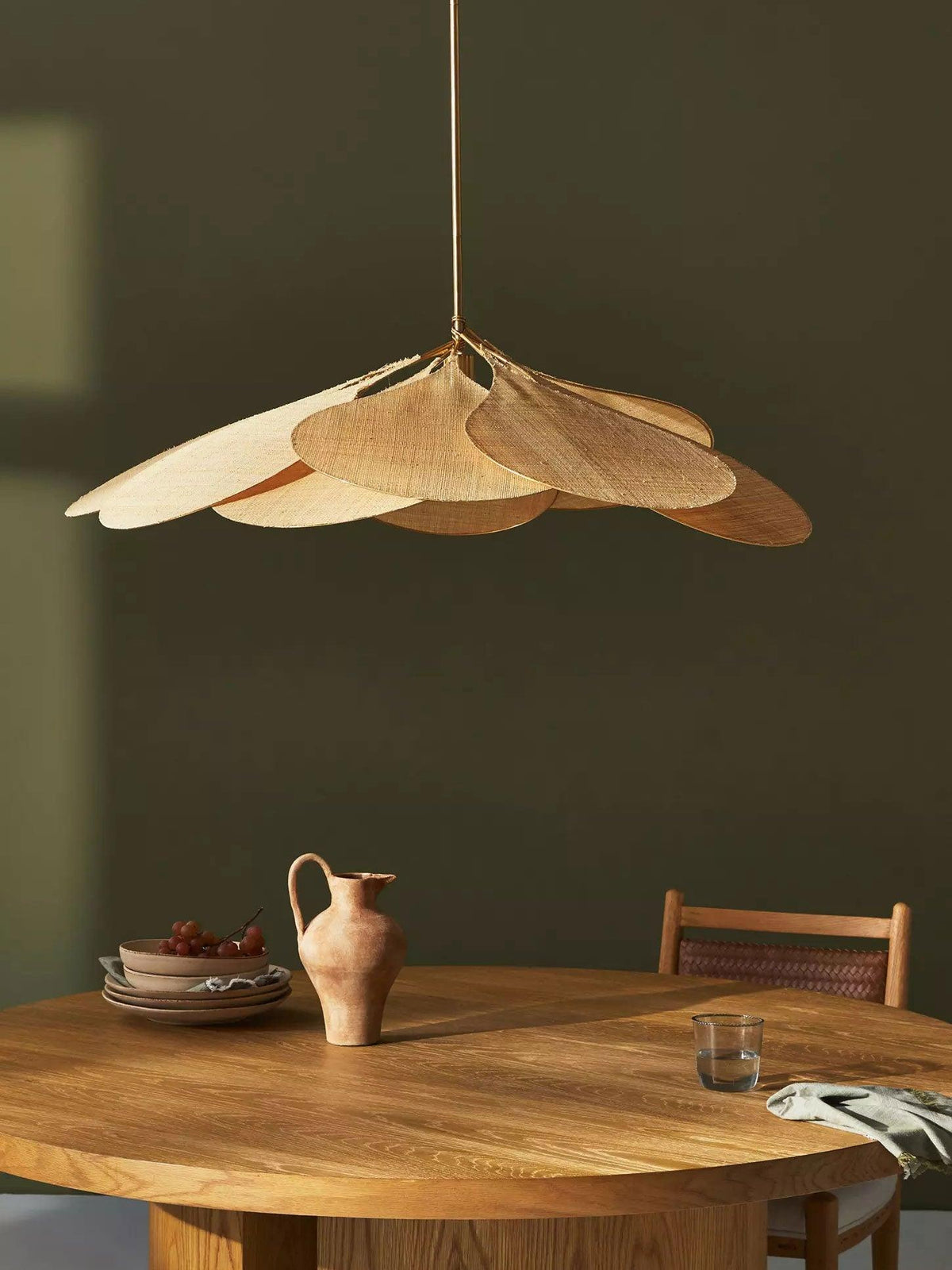 Dax wisząca lampa z płótna inspirowana naturą