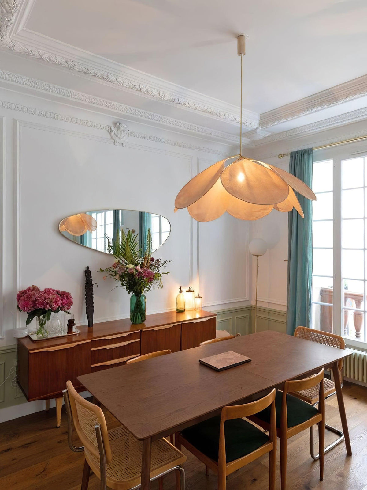Dax wisząca lampa z płótna inspirowana naturą