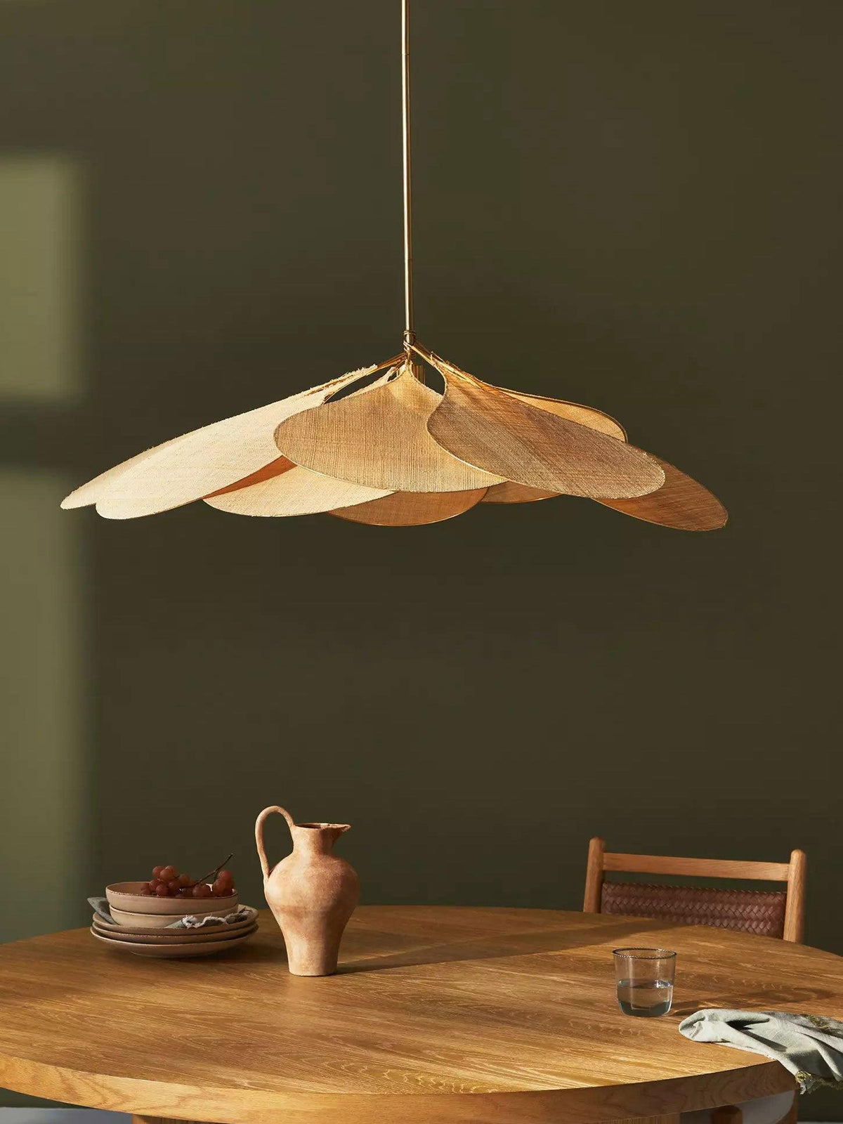 Dax wisząca lampa z płótna inspirowana naturą