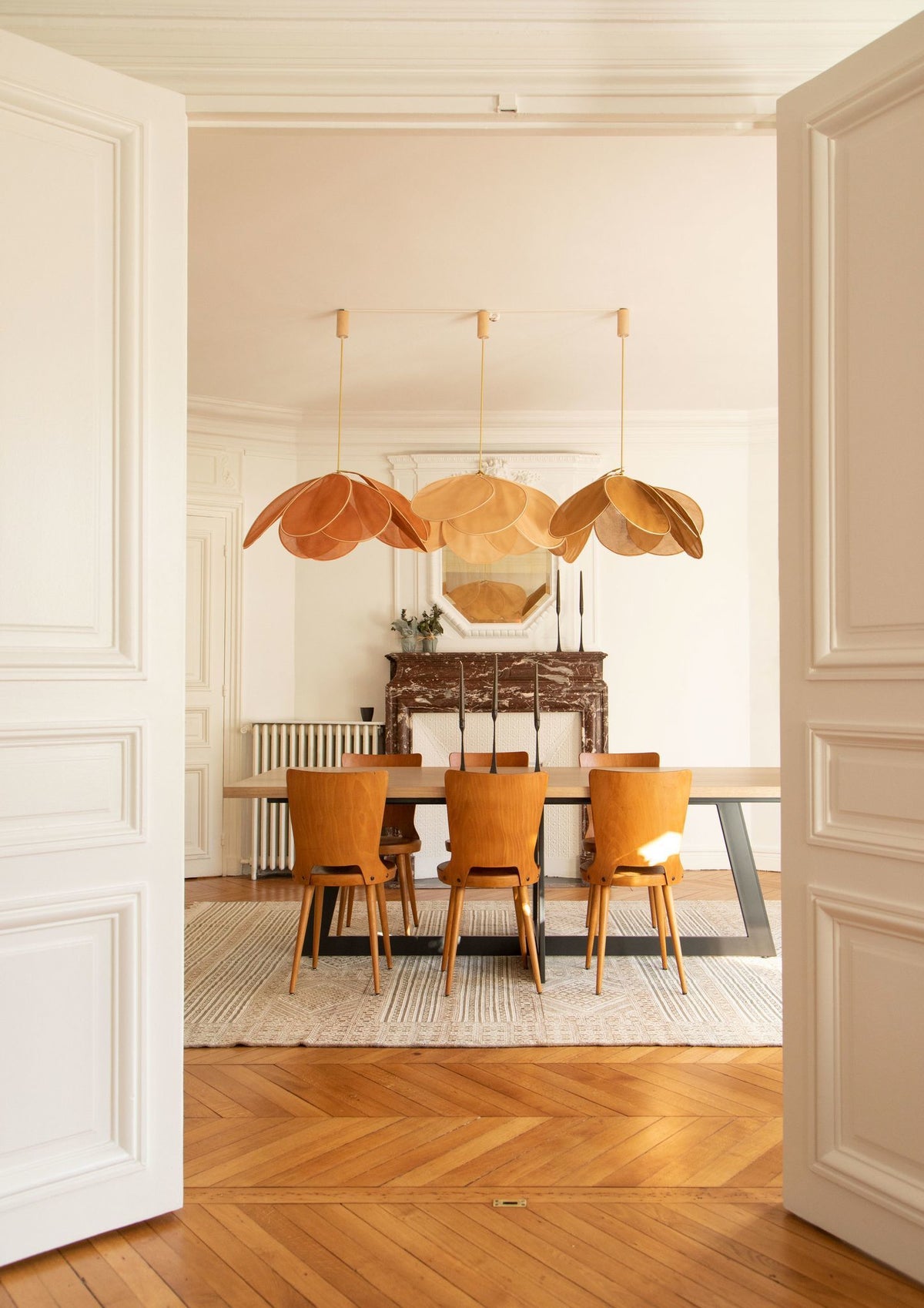 Dax wisząca lampa z płótna inspirowana naturą
