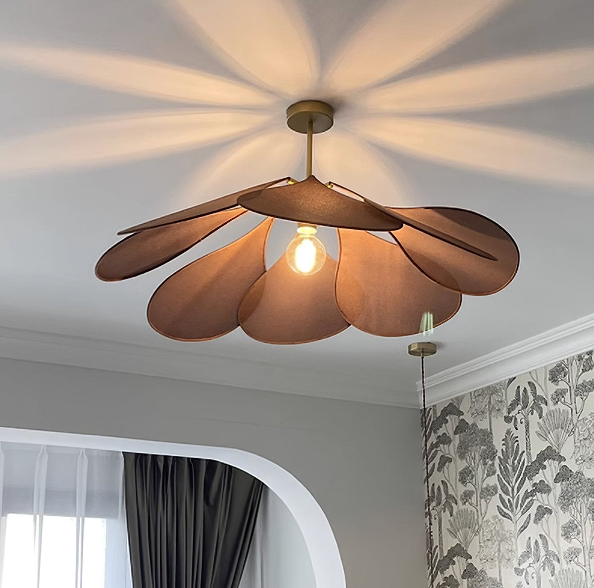 Dax wisząca lampa z płótna inspirowana naturą