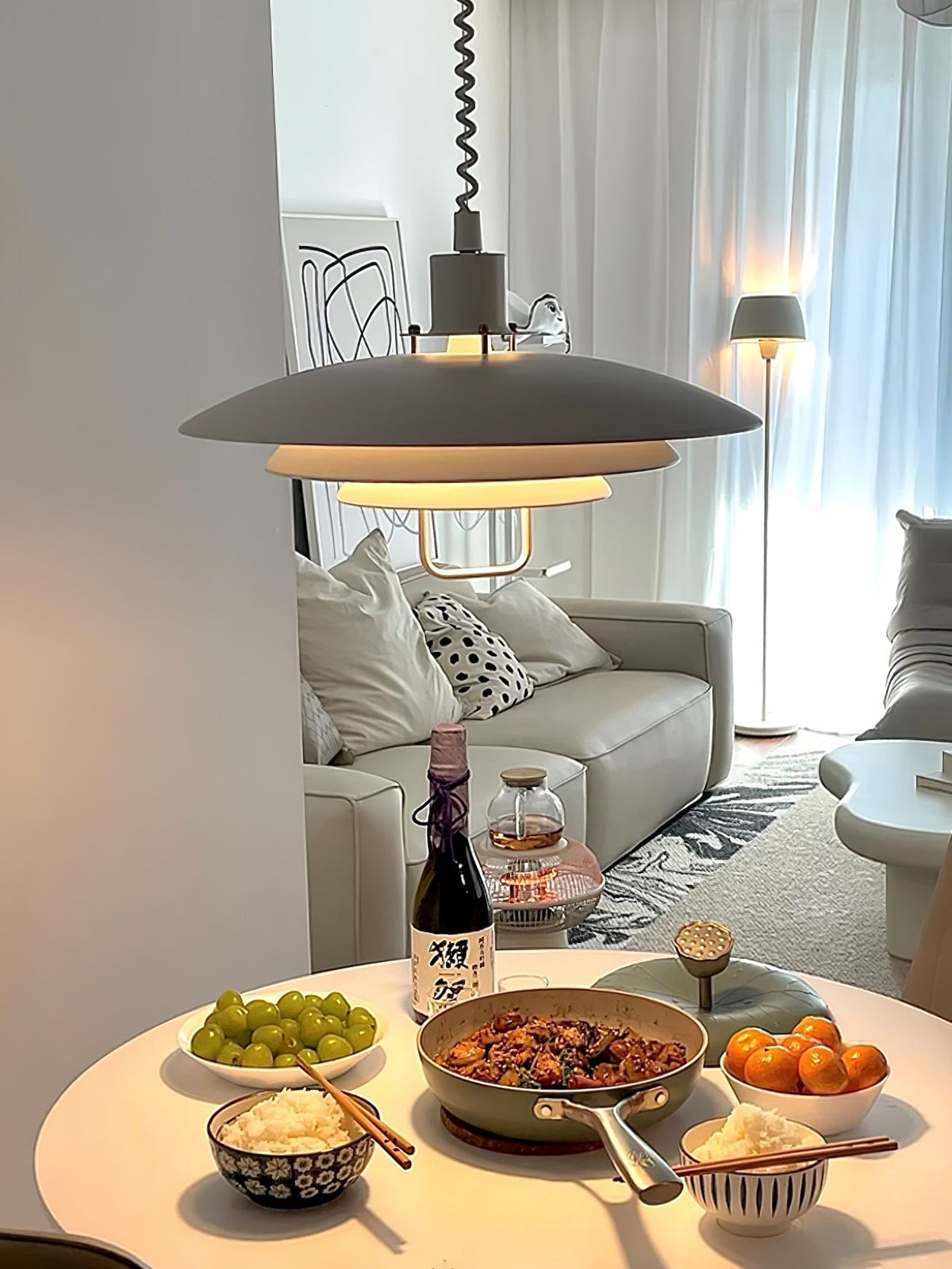 Divor wisząca lampa aluminiowa Glam