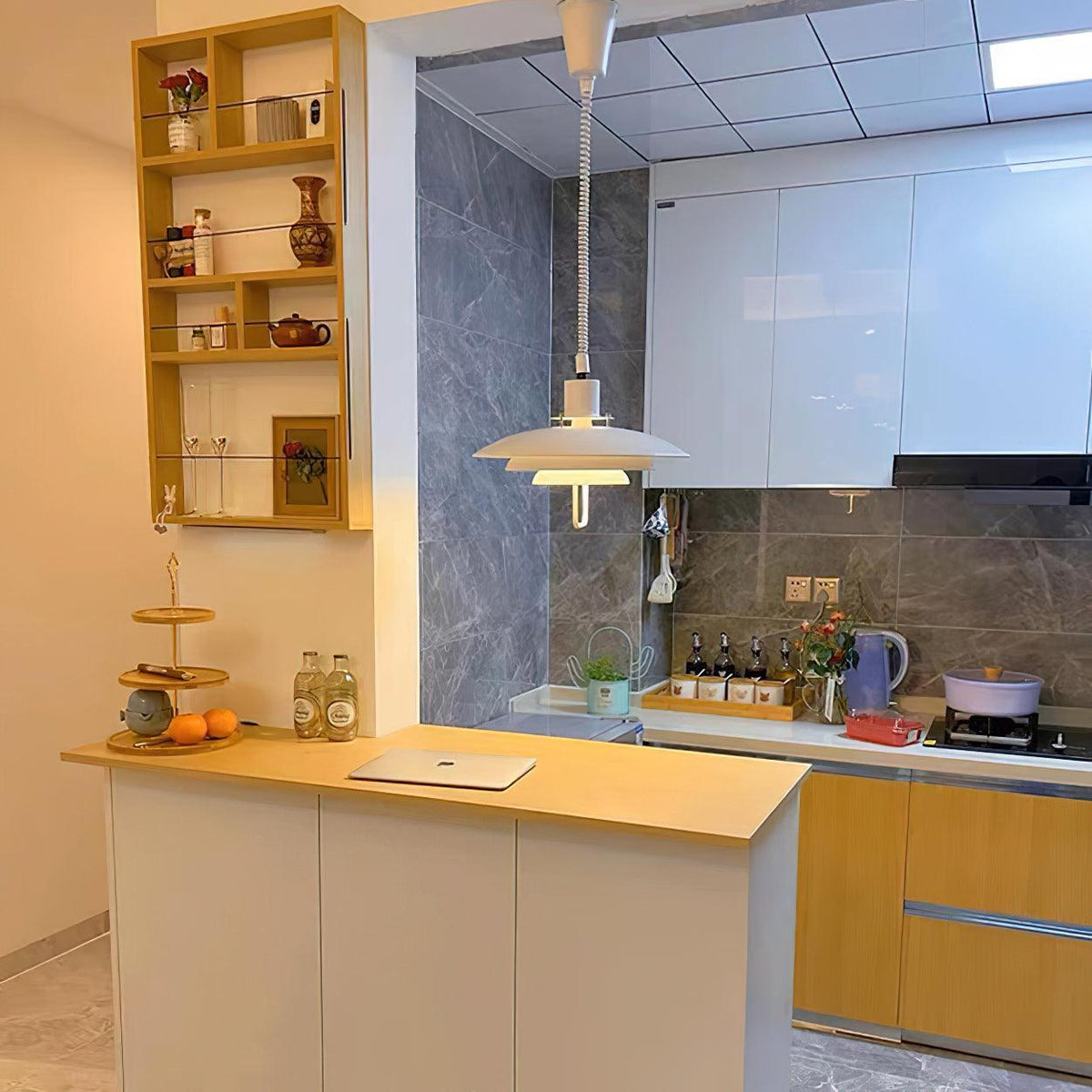 Divor wisząca lampa aluminiowa Glam