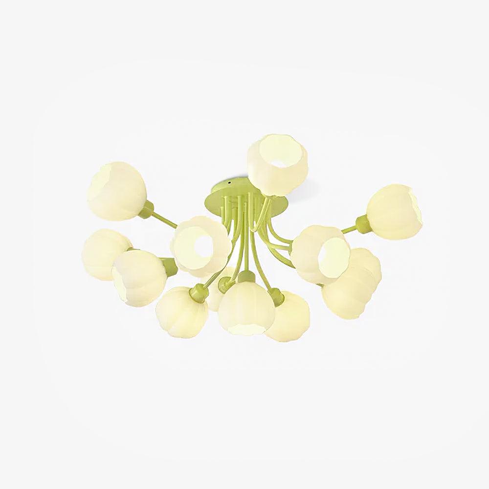 Zenorarae Elegance Matcha żyrandol sufitowy ze szkła