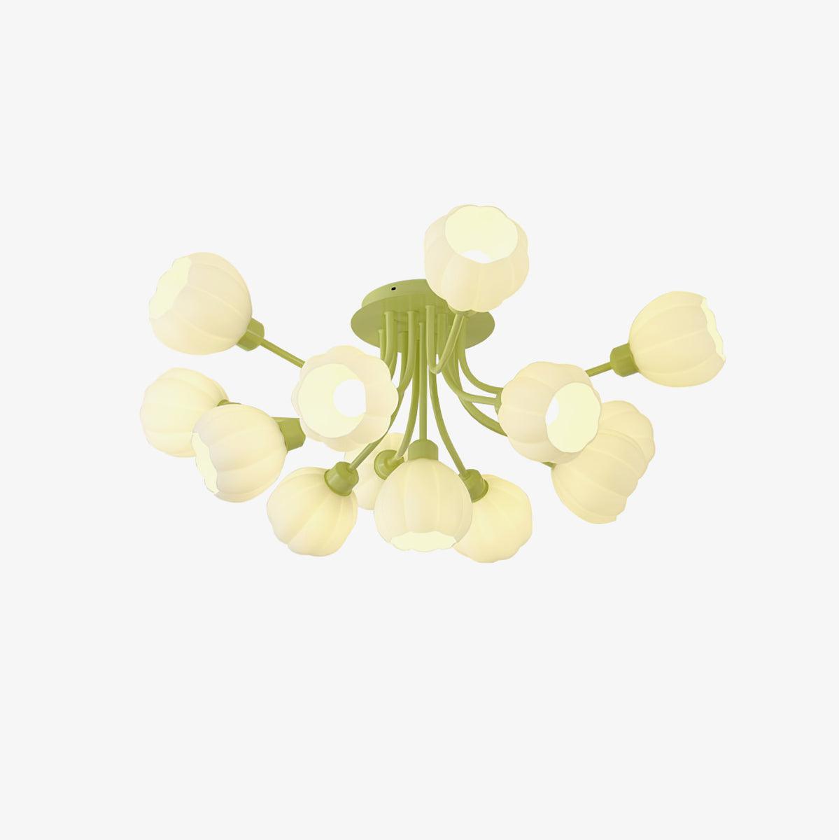 Zenorarae Elegance Matcha żyrandol sufitowy ze szkła
