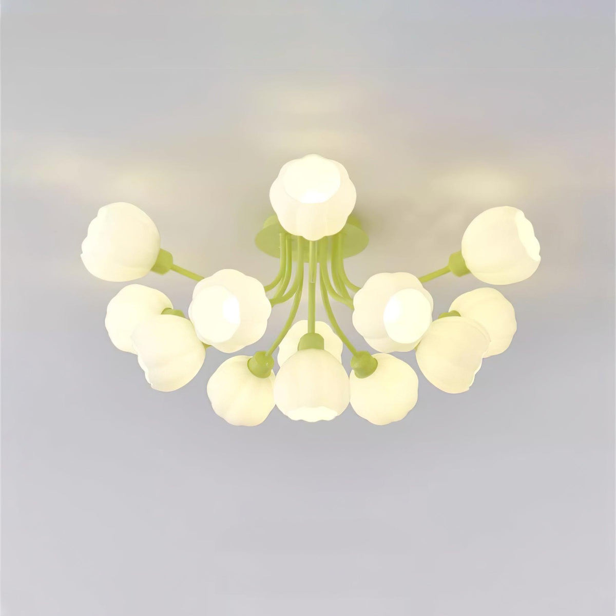 Zenorarae Elegance Matcha żyrandol sufitowy ze szkła