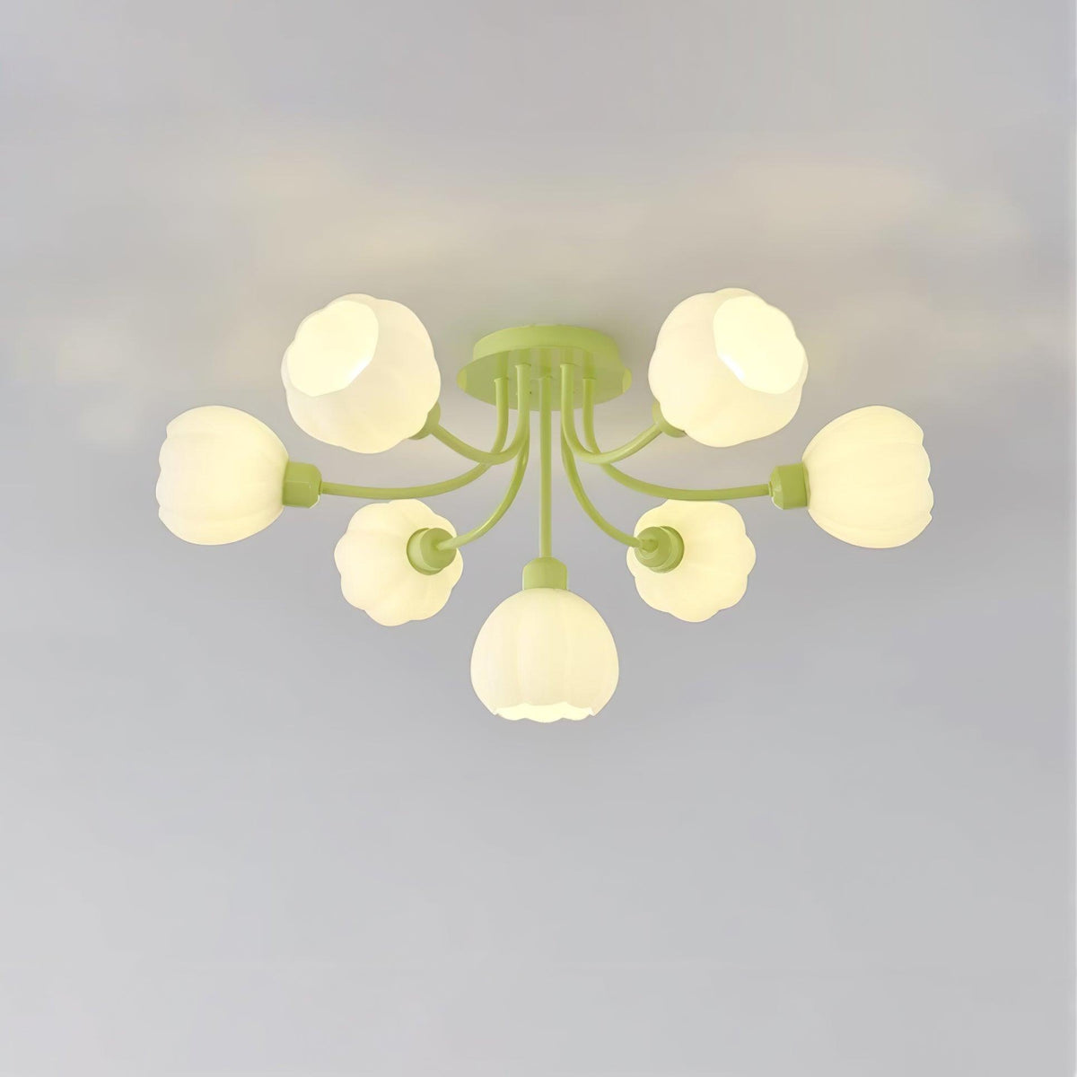 Zenorarae Elegance Matcha żyrandol sufitowy ze szkła
