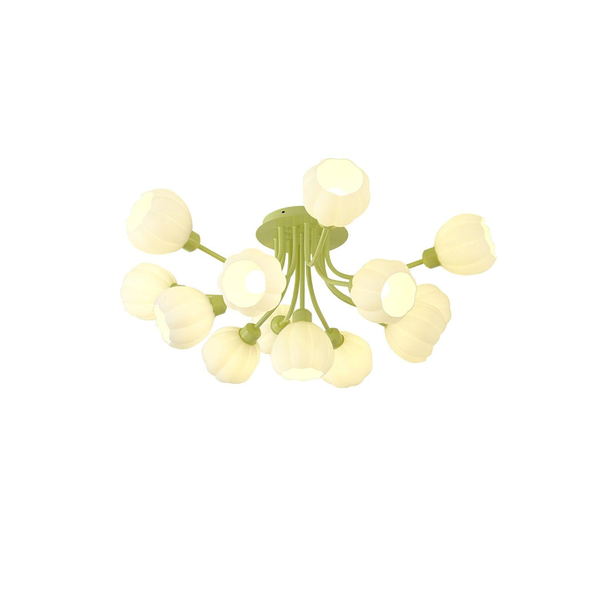 Zenorarae Elegance Matcha żyrandol sufitowy ze szkła