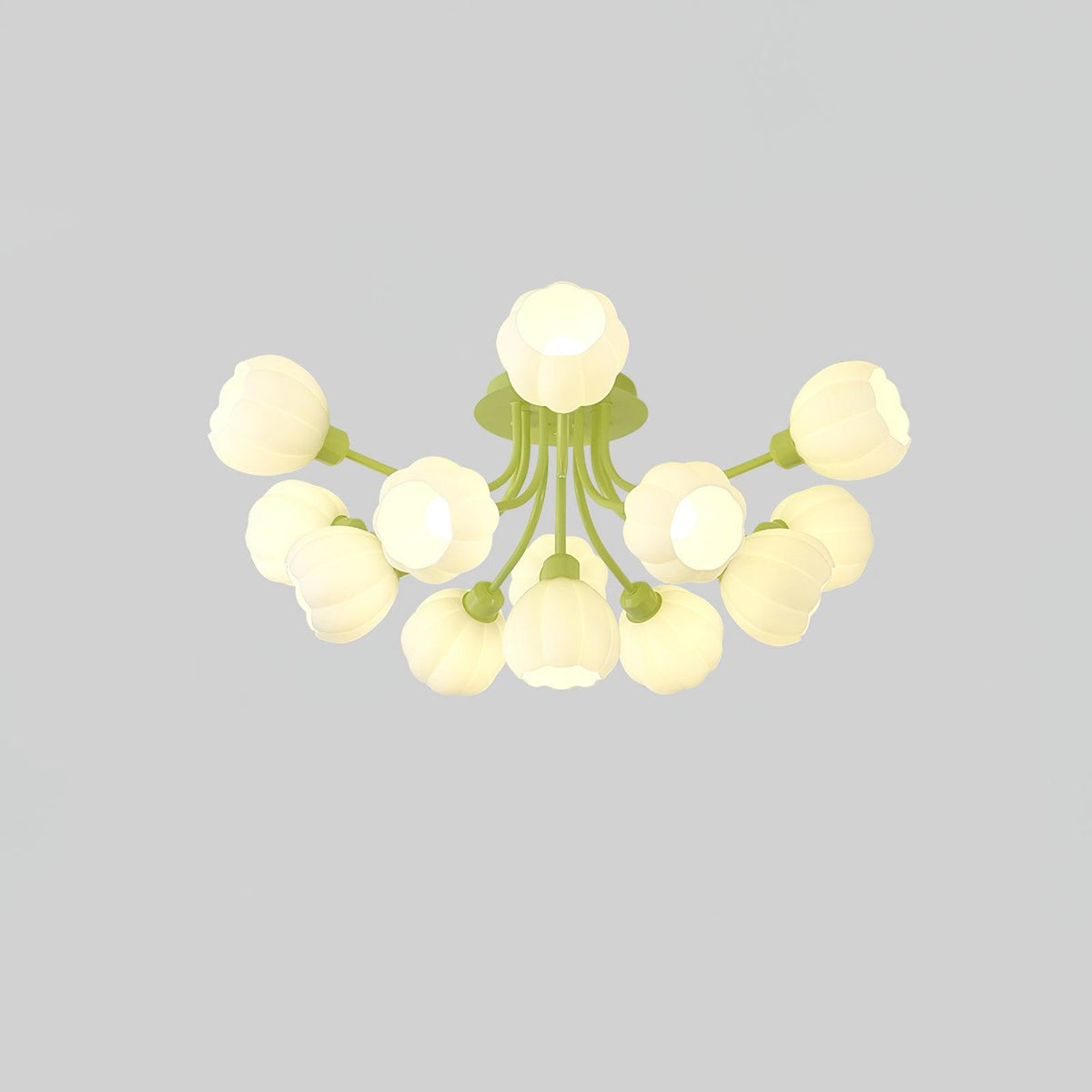 Zenorarae Elegance Matcha żyrandol sufitowy ze szkła