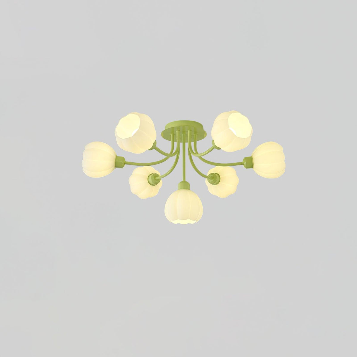 Zenorarae Elegance Matcha żyrandol sufitowy ze szkła