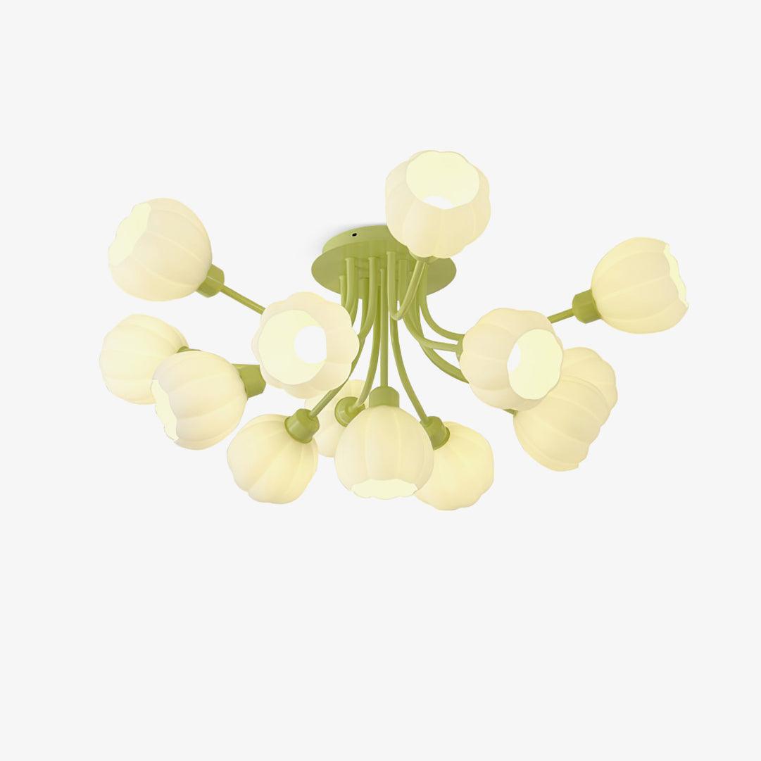 Zenorarae Elegance Matcha żyrandol sufitowy ze szkła