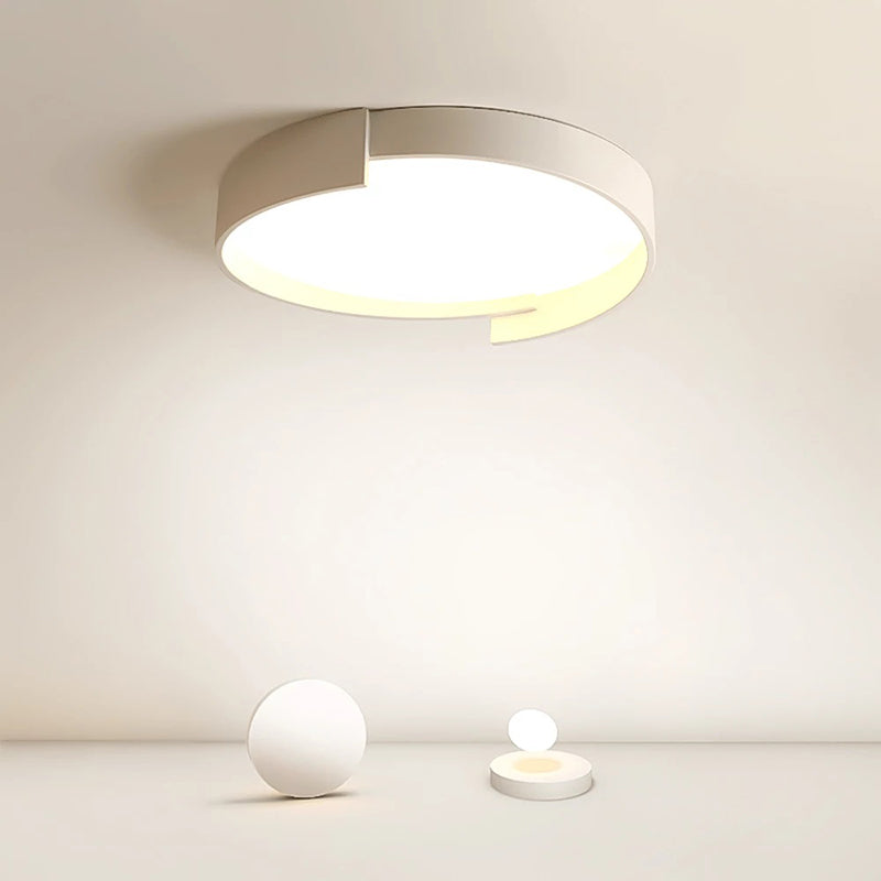 Arisha nowoczesna lampa sufitowa montowana bezpośrednio okrągła LED dwuwarstwowa