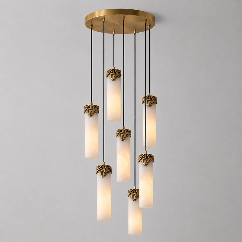 Eiralena Cascad Alabaster żyrandol