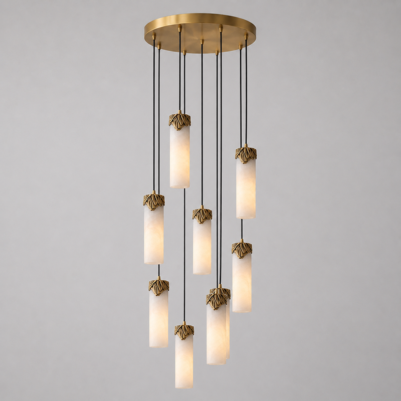 Eiralena Cascad Alabaster żyrandol
