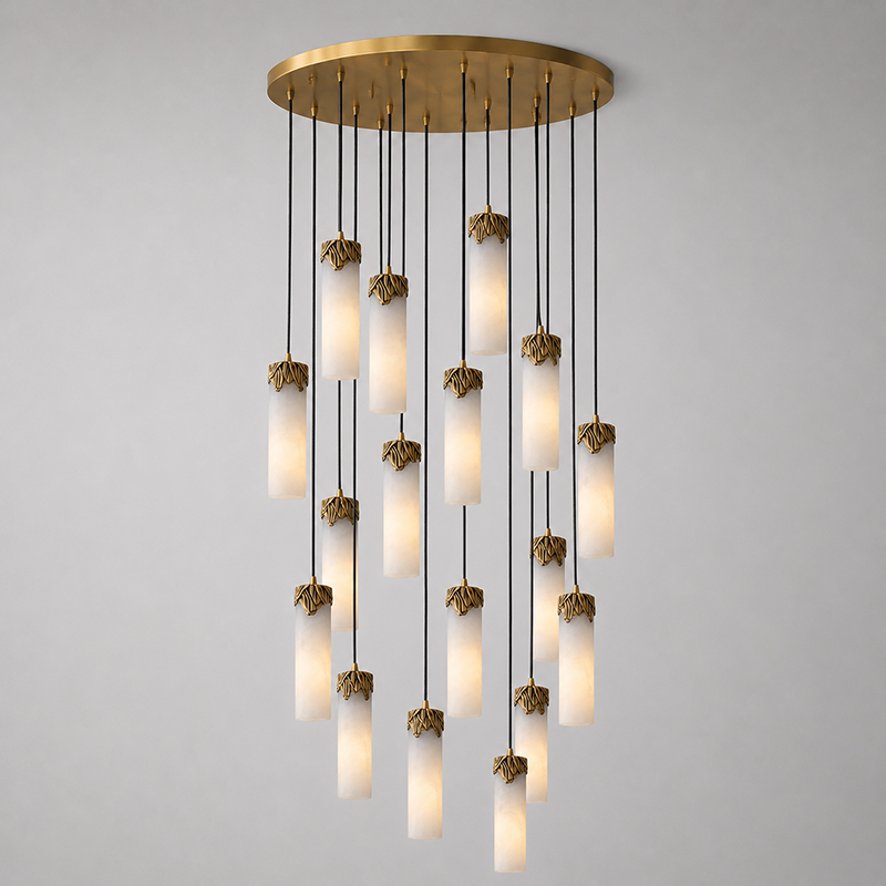 Eiralena Cascad Alabaster żyrandol