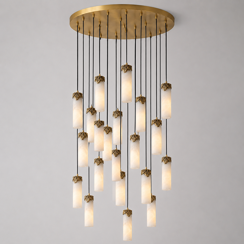 Eiralena Cascad Alabaster żyrandol