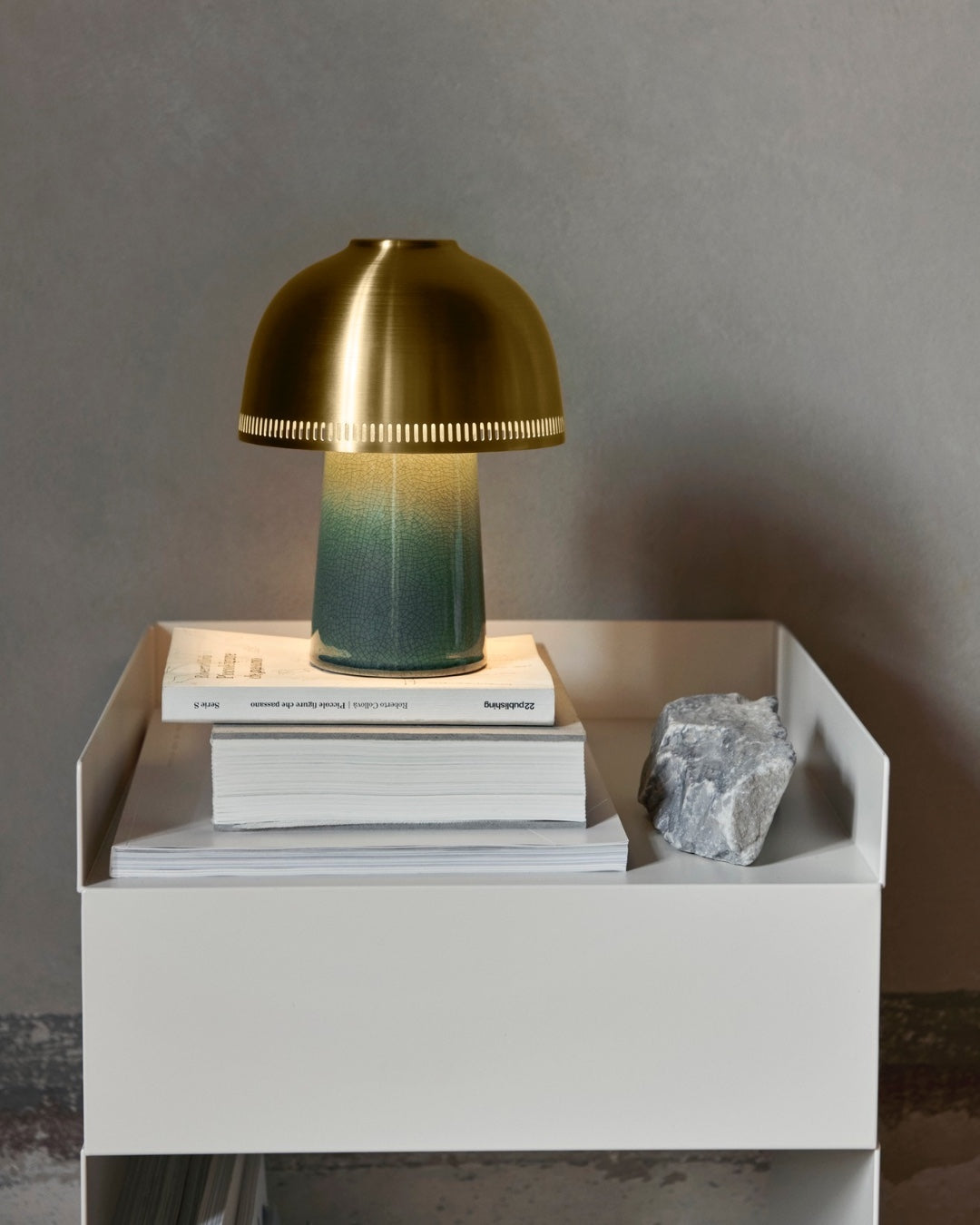 Lampa stołowa Raku z ceramiką