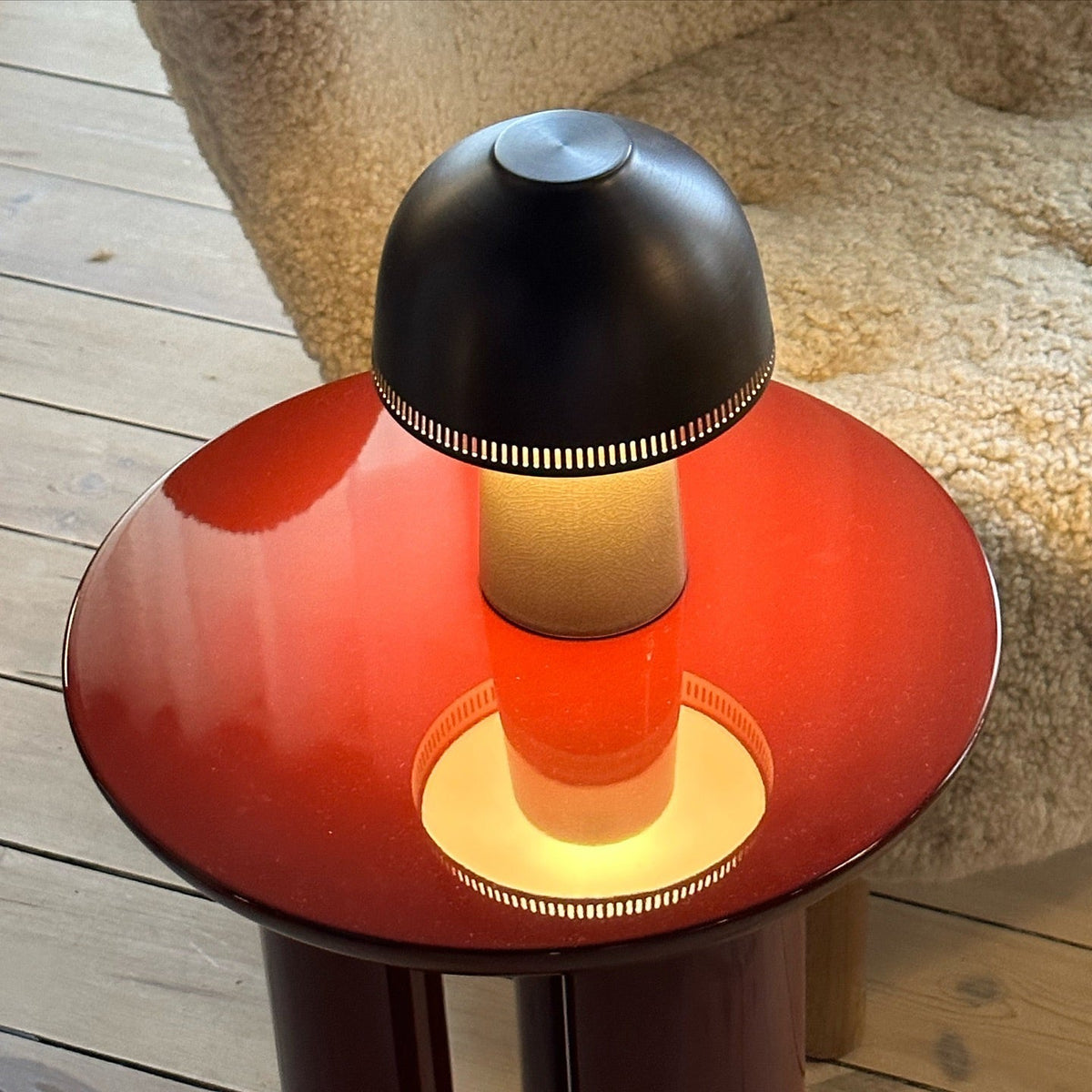 Lampa stołowa Raku z ceramiką