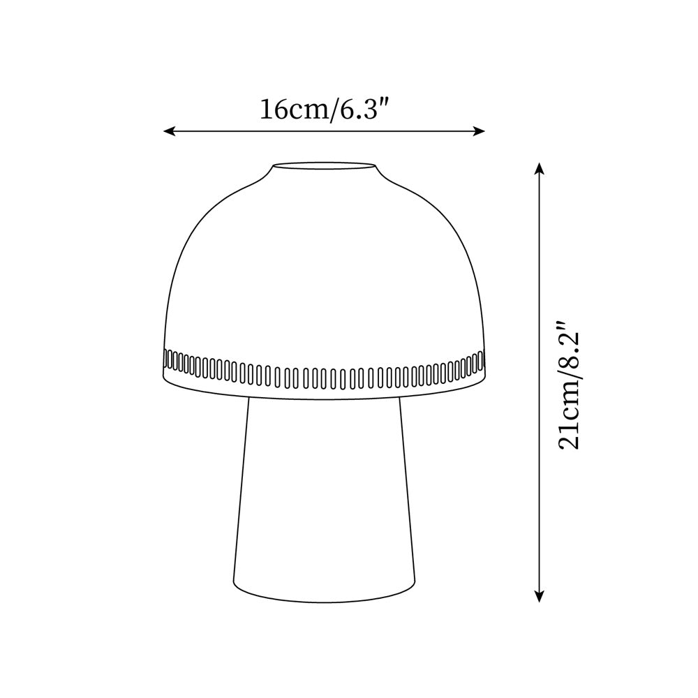 Lampa stołowa Raku z ceramiką