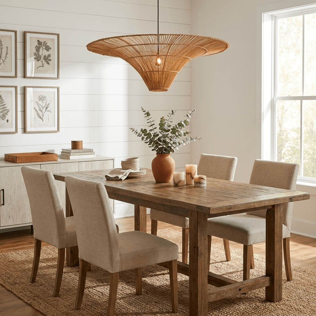 Rattan lampa wisząca
