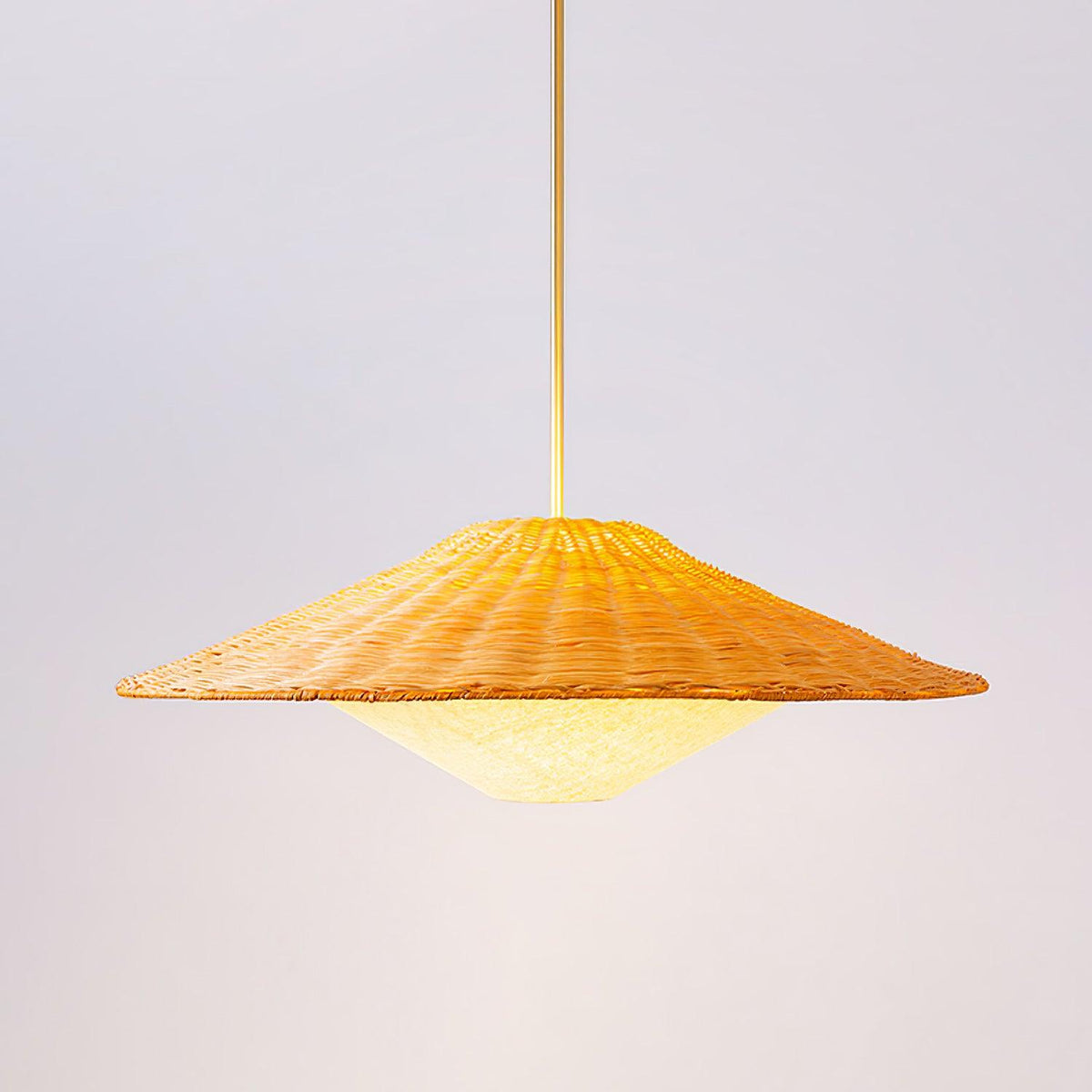 Kocan Rattan minimalistyczna lampa wisząca