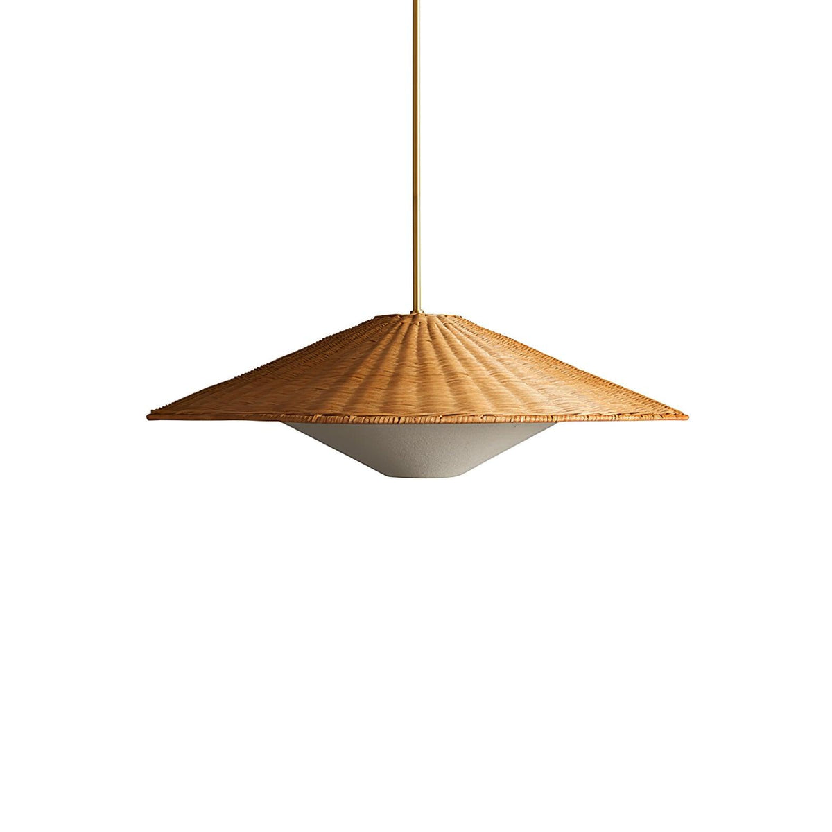 Kocan Rattan minimalistyczna lampa wisząca