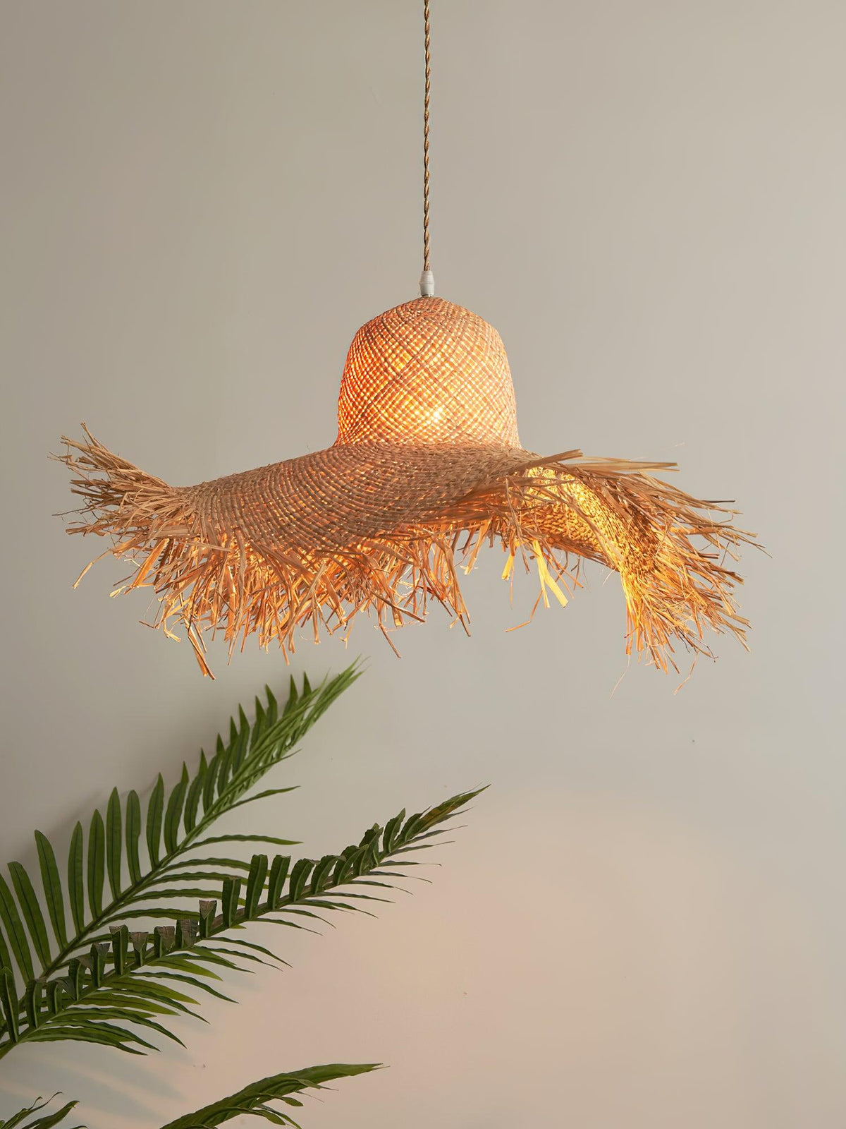 Vocan lampa wisząca w stylu vintage z płótna