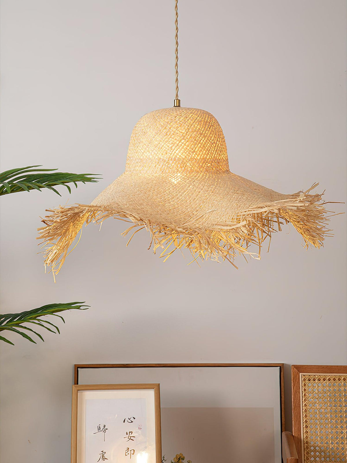 Vocan lampa wisząca w stylu vintage z płótna