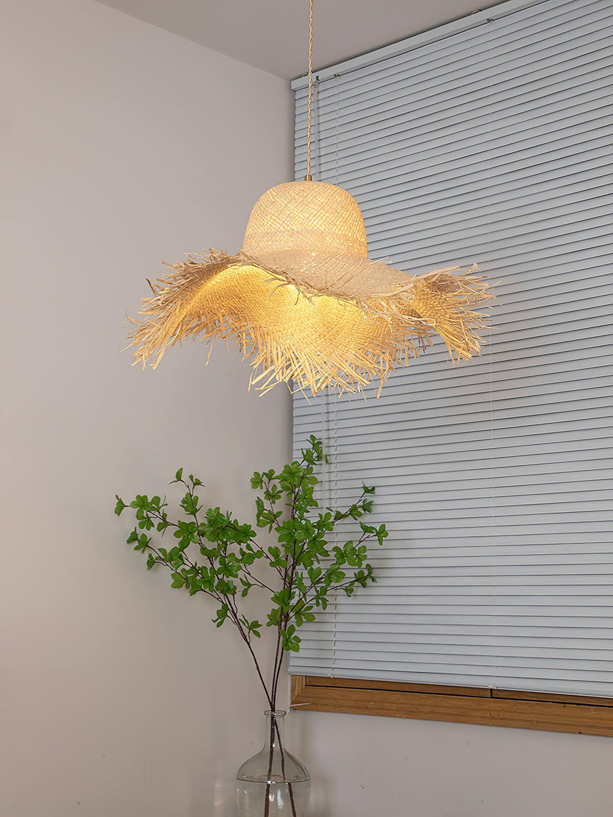 Vocan lampa wisząca w stylu vintage z płótna