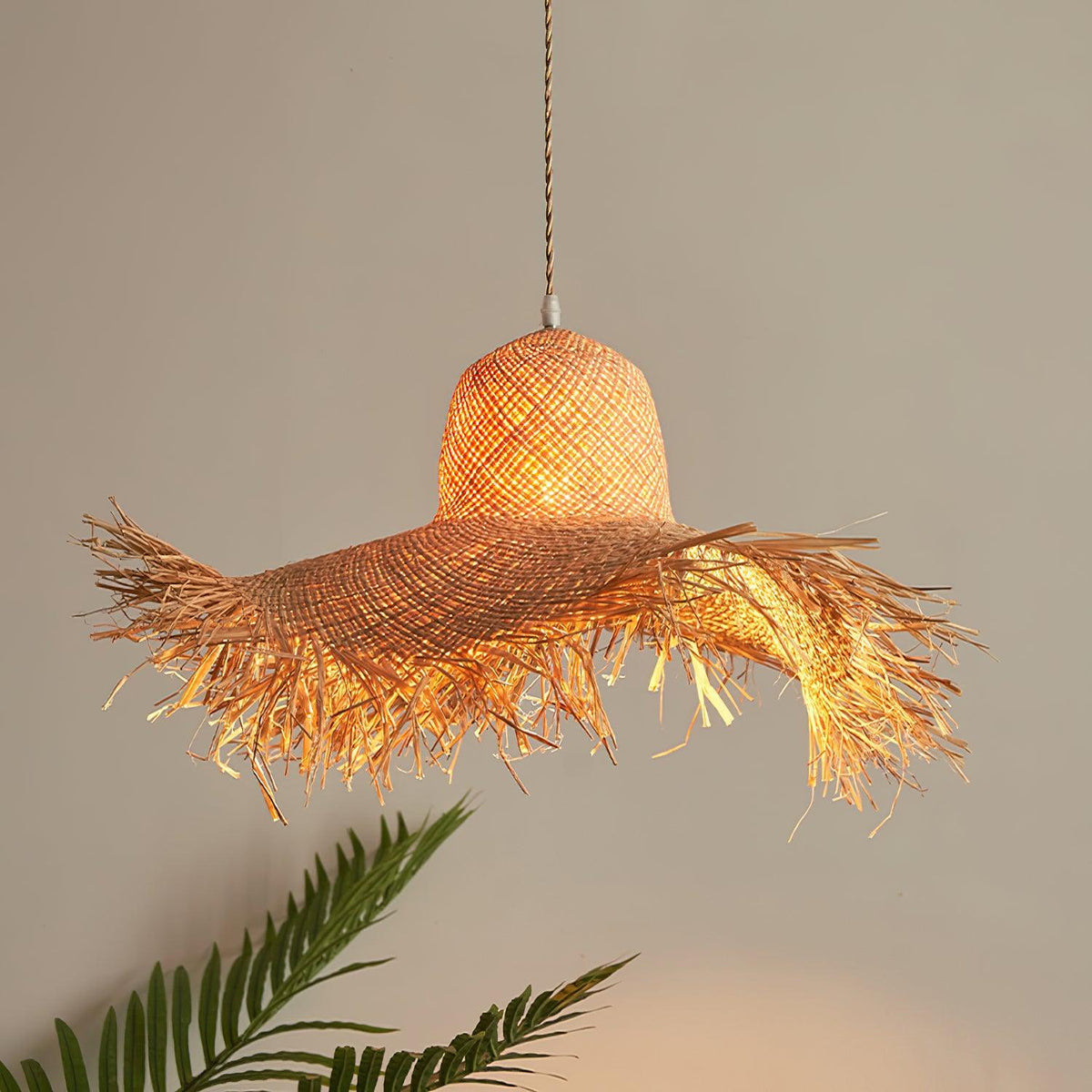 Vocan lampa wisząca w stylu vintage z płótna