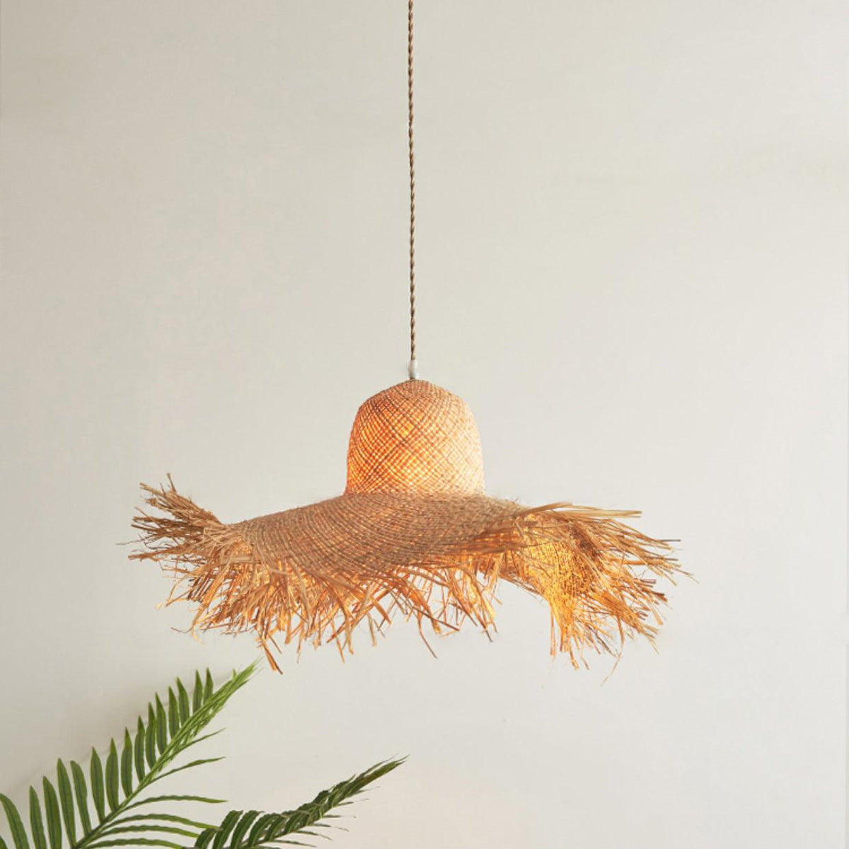Vocan lampa wisząca w stylu vintage z płótna