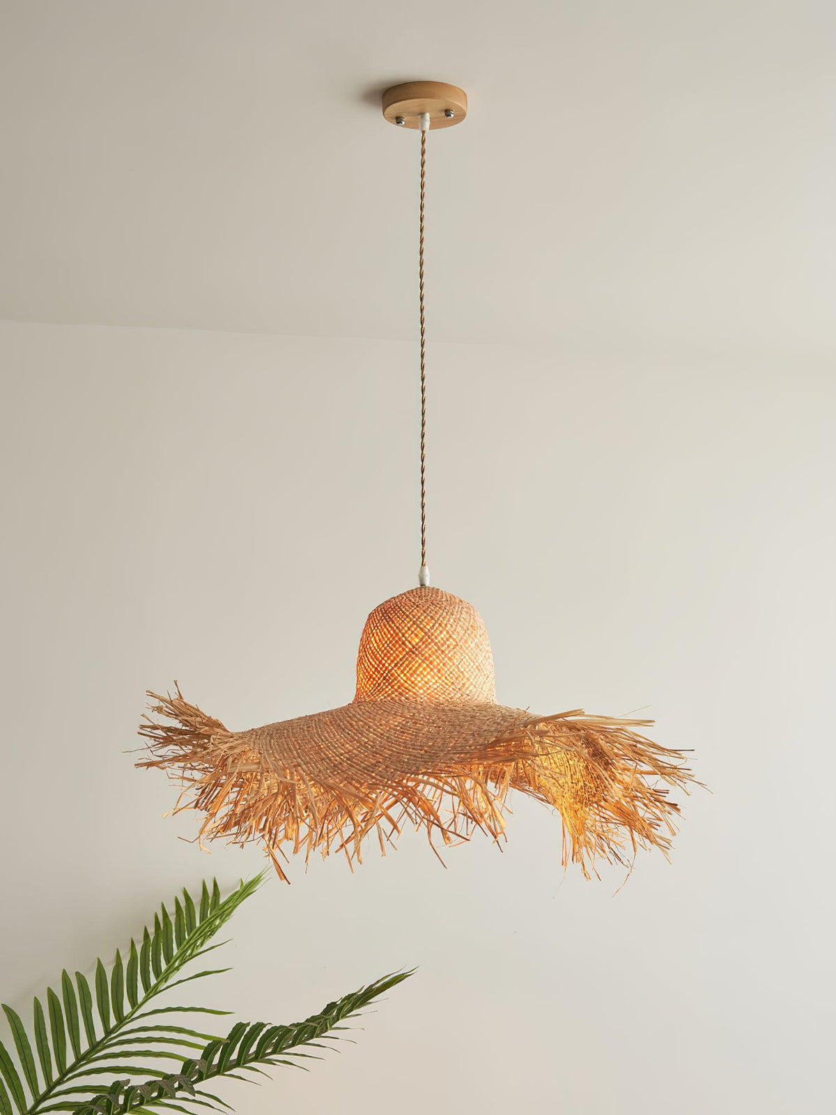 Vocan lampa wisząca w stylu vintage z płótna