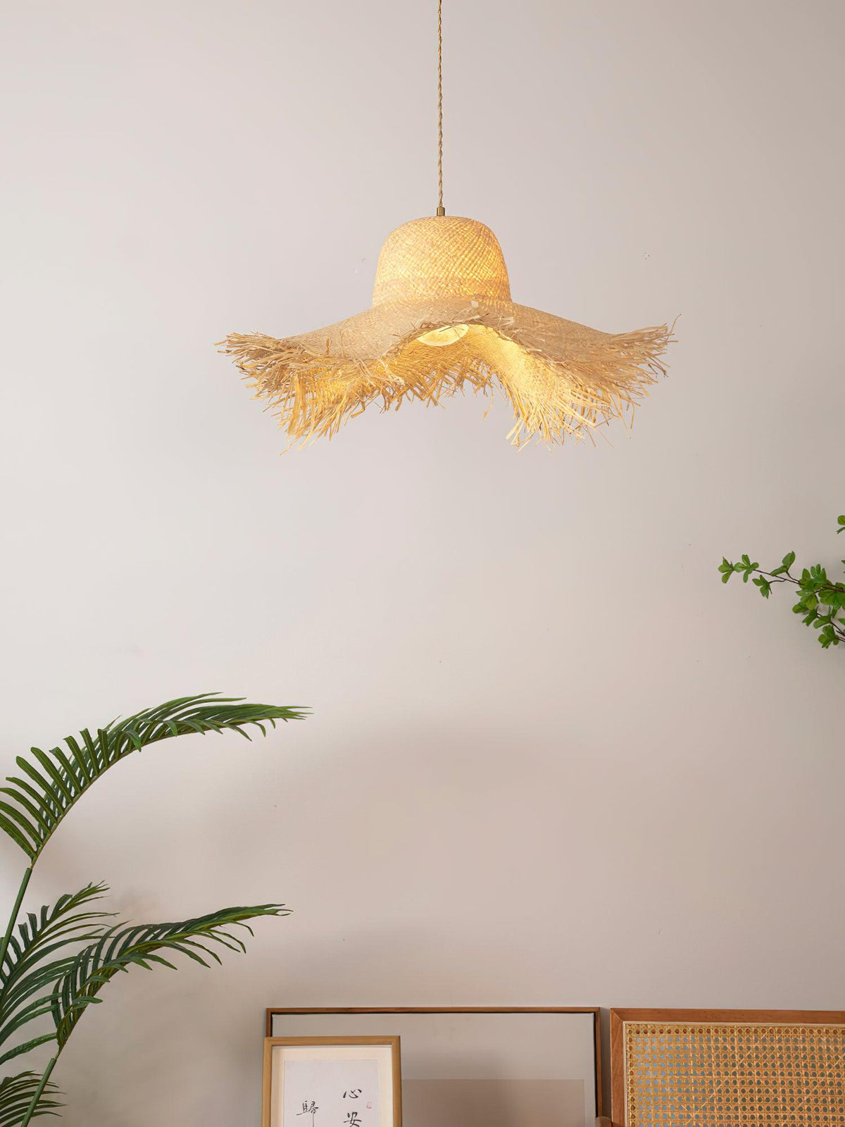 Vocan lampa wisząca w stylu vintage z płótna