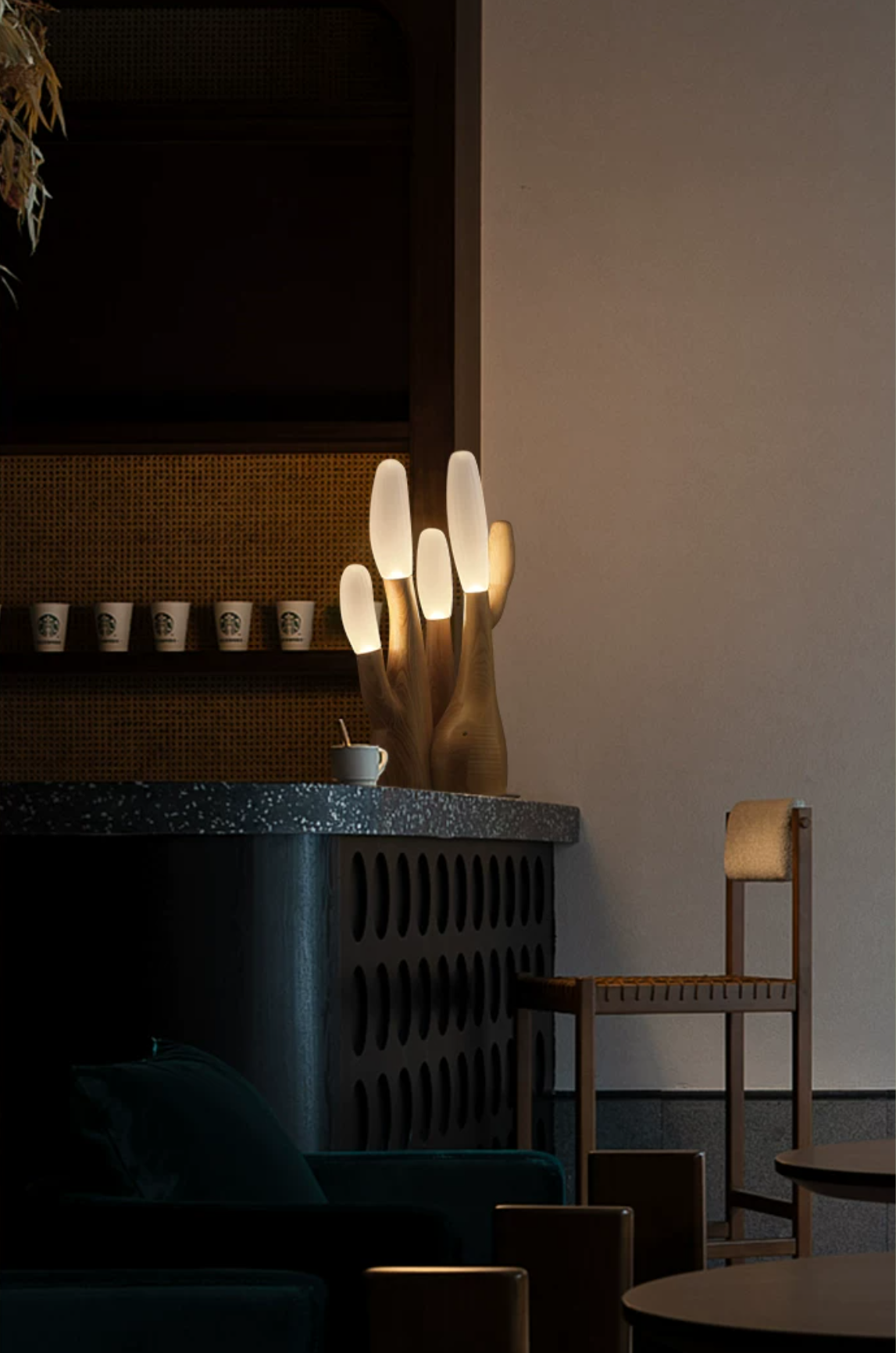 Rosedencombe Lampa stołowa z drewna