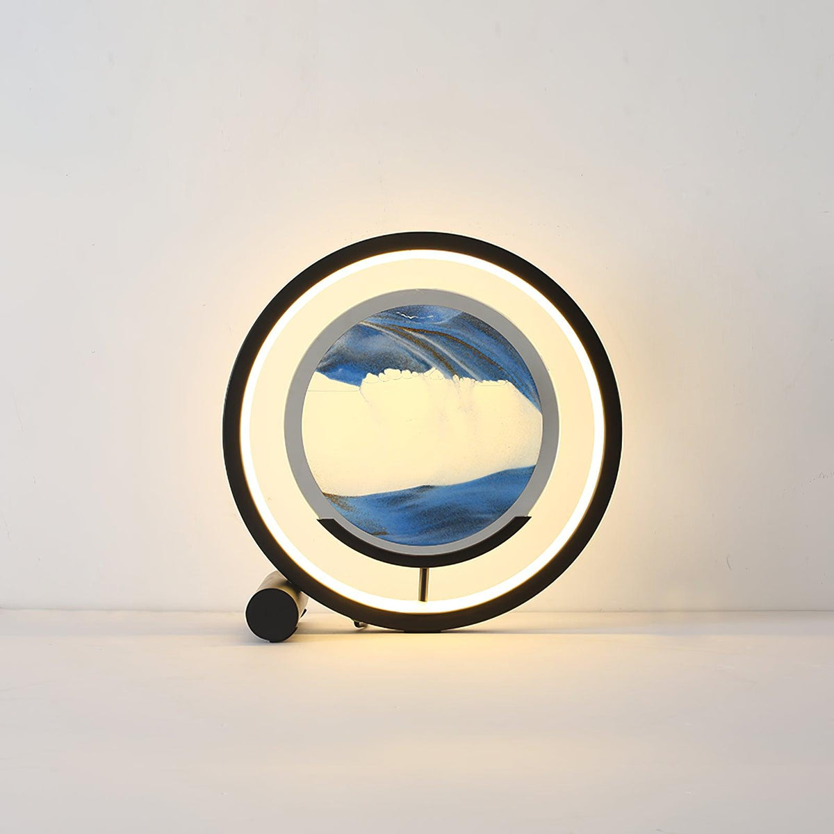 Ciririra abstrakcyjna lampa stołowa ze szkła