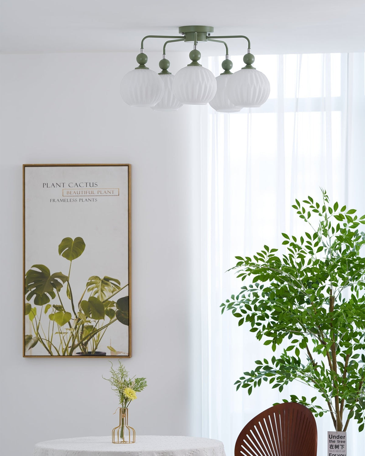Viphaan nordycka lampa sufitowa z ceramiki
