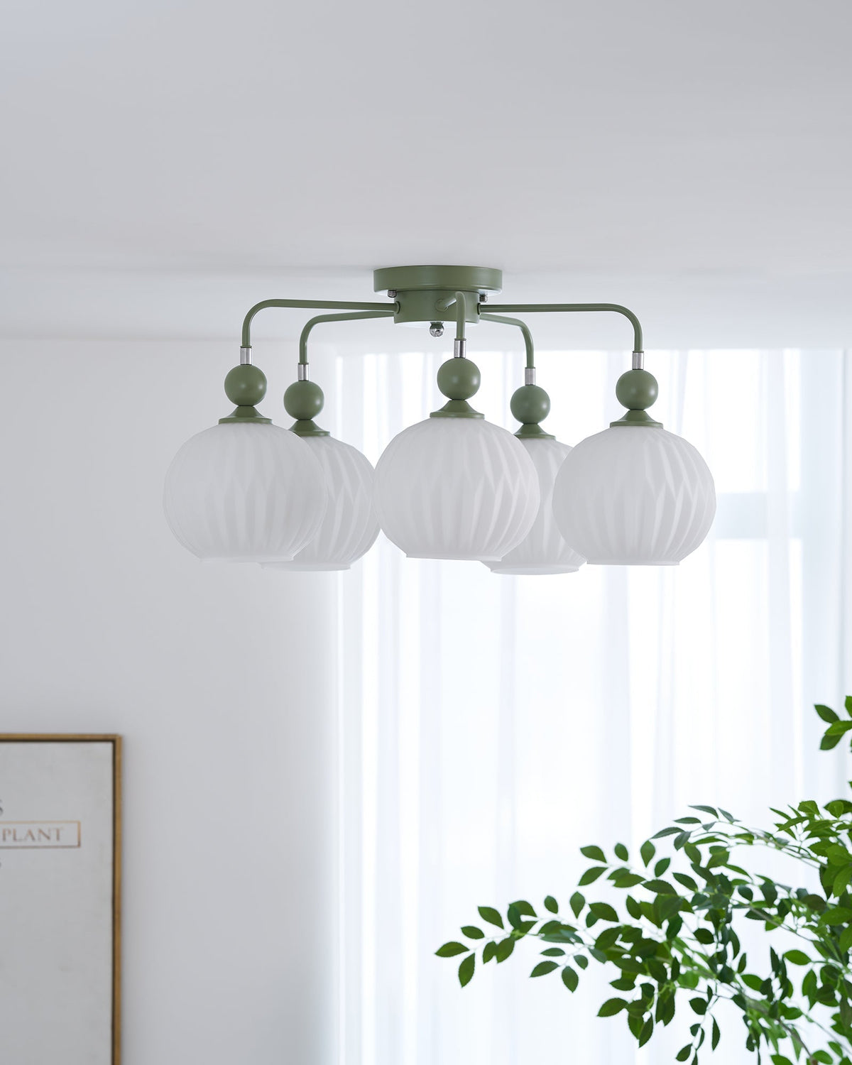 Viphaan nordycka lampa sufitowa z ceramiki