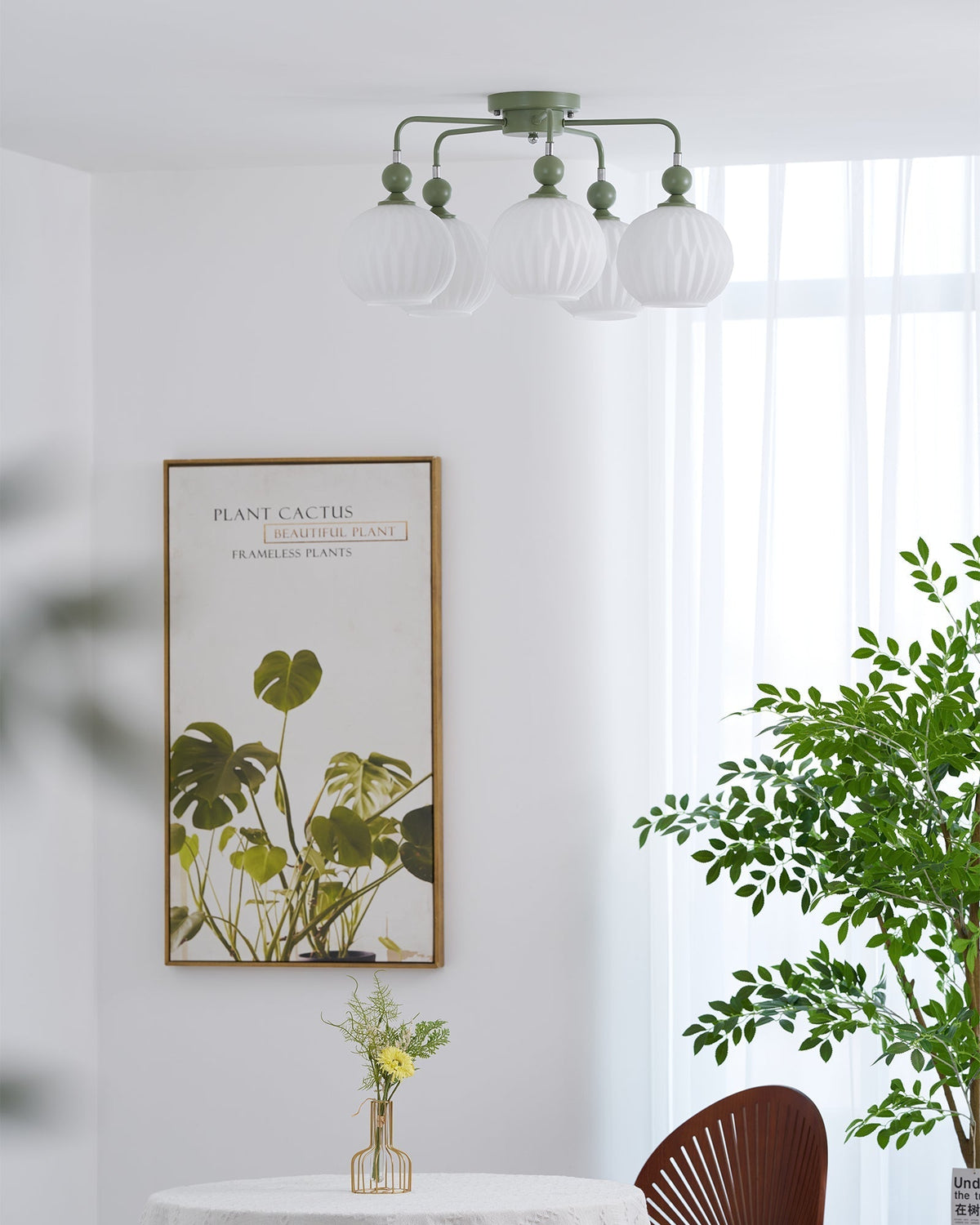 Viphaan nordycka lampa sufitowa z ceramiki