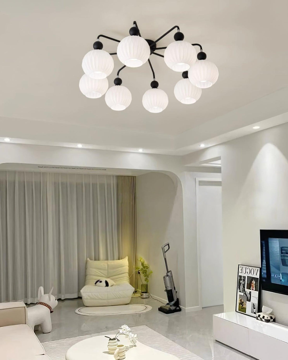 Viphaan nordycka lampa sufitowa z ceramiki