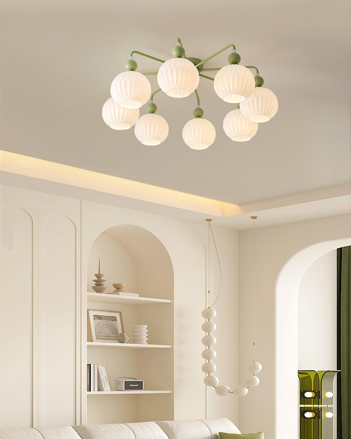 Viphaan nordycka lampa sufitowa z ceramiki