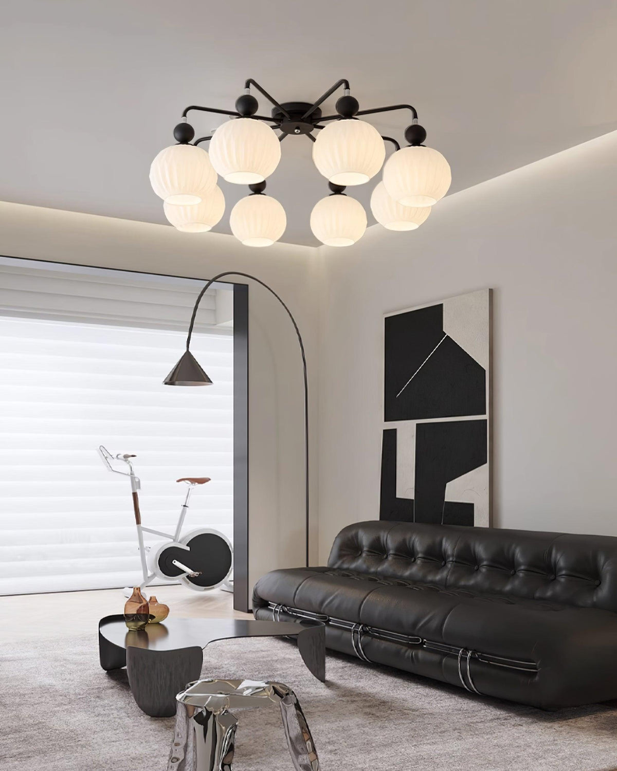 Viphaan nordycka lampa sufitowa z ceramiki