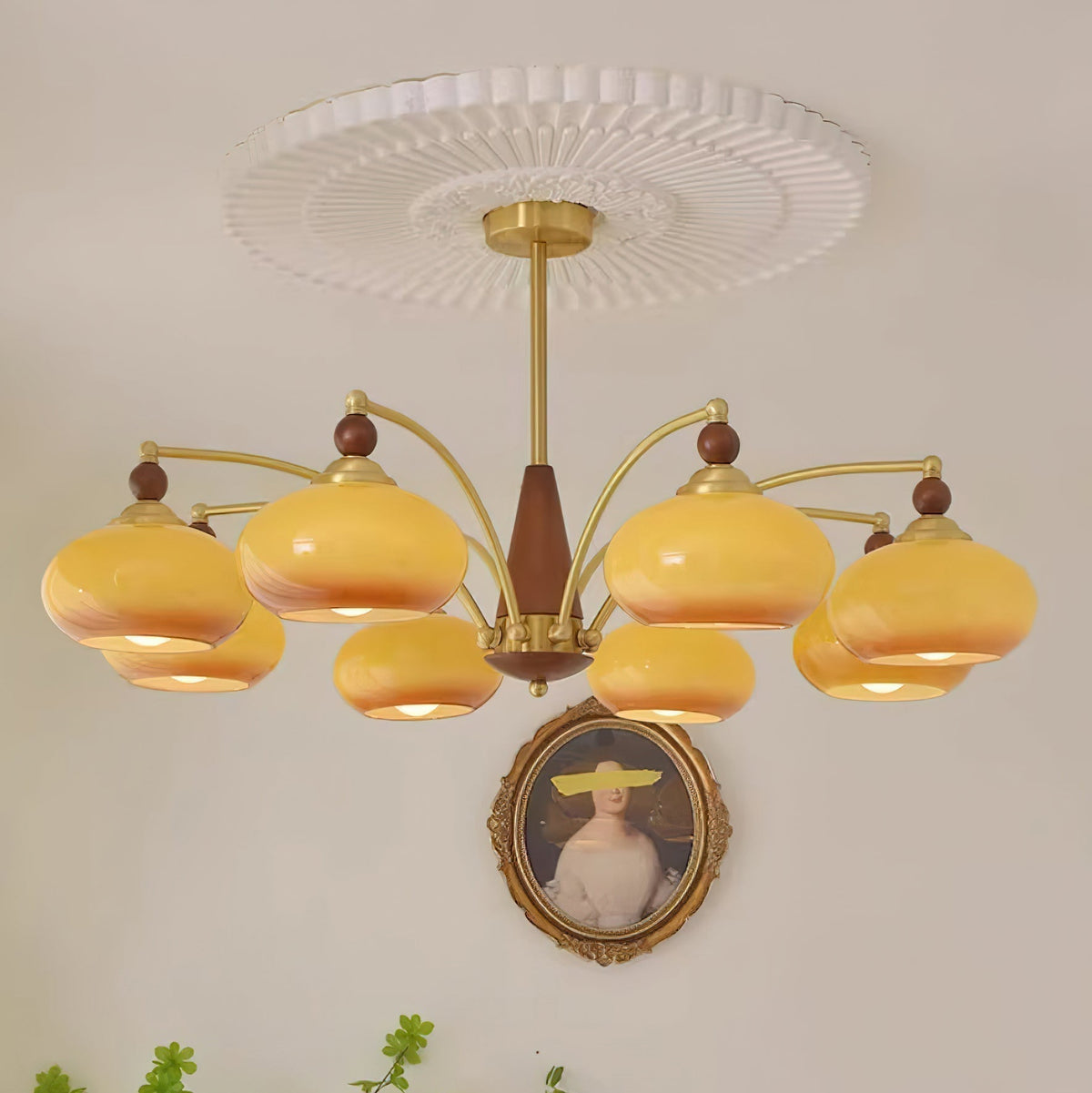 Charlotte Retro Żyrandol