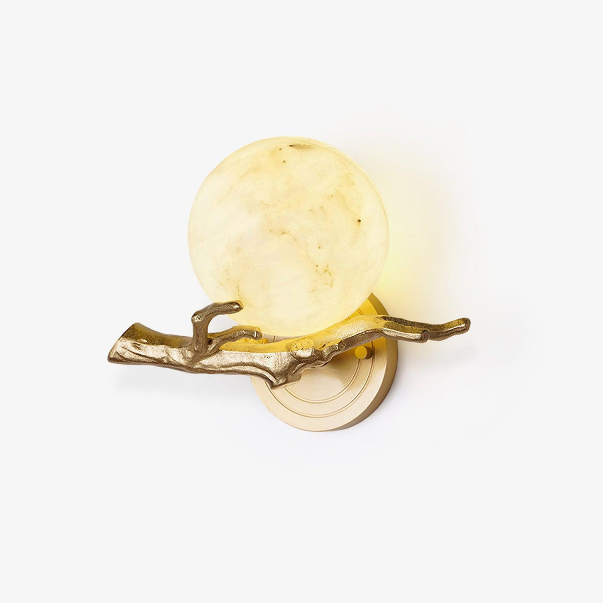 Erixa Retro Twigs Brass Marble Kinkiet
