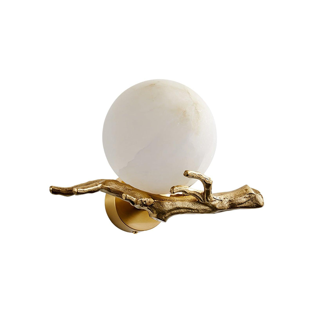 Erixa Retro Twigs Brass Marble Kinkiet