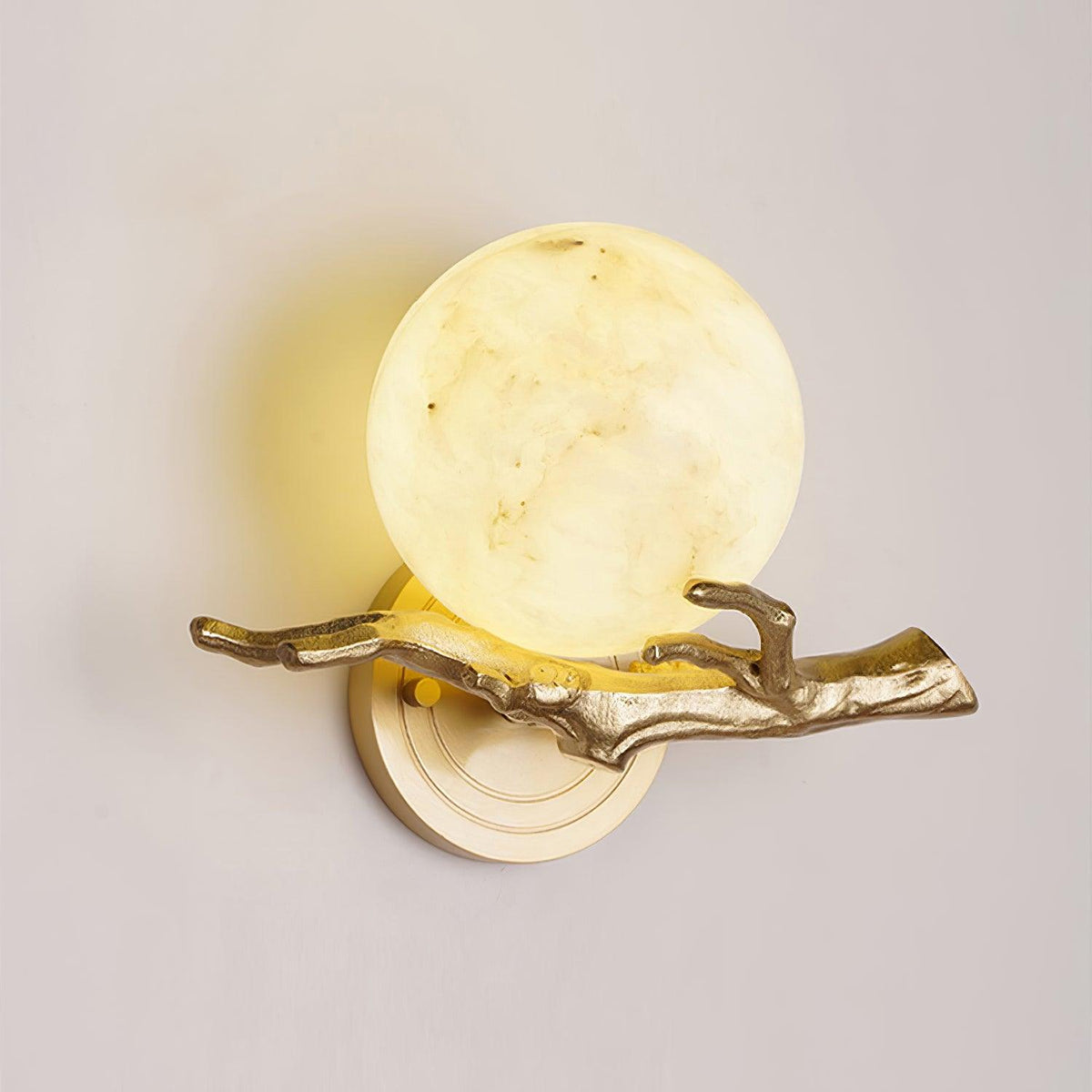Erixa Retro Twigs Brass Marble Kinkiet